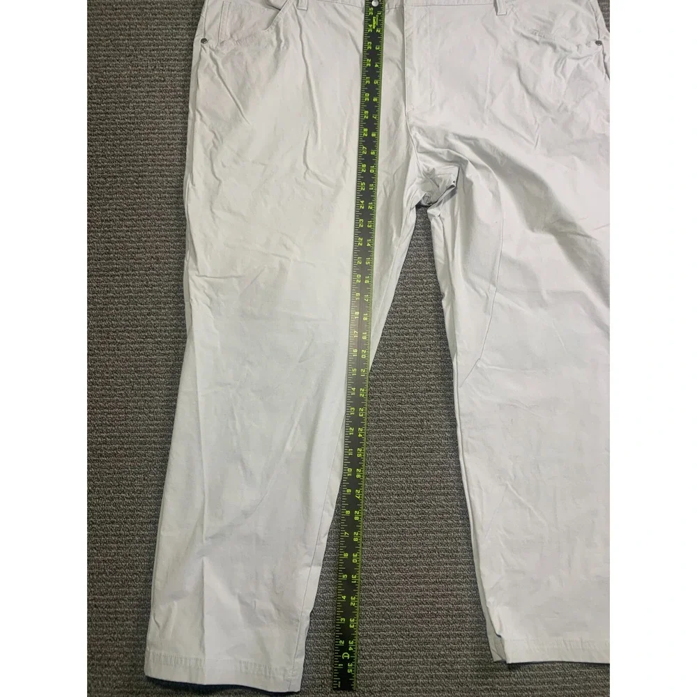 Adidas Adicross Golf Pants Mens 40x32 Gray Performance Stretch Flat Front Casual
